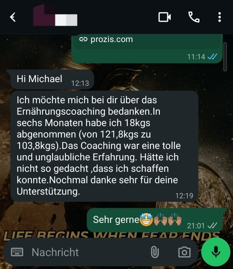 WhatsApp Kundenfeedback – anonymisiert 6